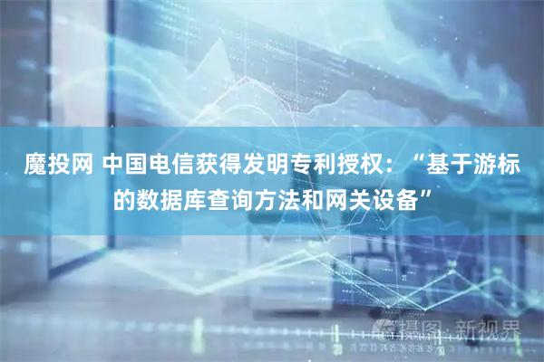 魔投网 中国电信获得发明专利授权：“基于游标的数据库查询方法和网关设备”